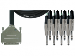 Cordial CFD 3 DVT - Multicore D-Sub 25 - Jack In/Out 8 x Jackm symm.3 m