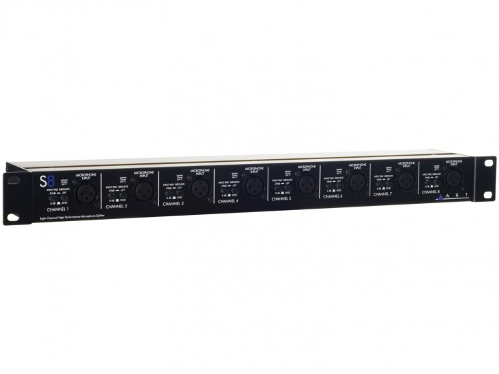 ART S8 - 8-Kanal-Mic-Splitter, 19"