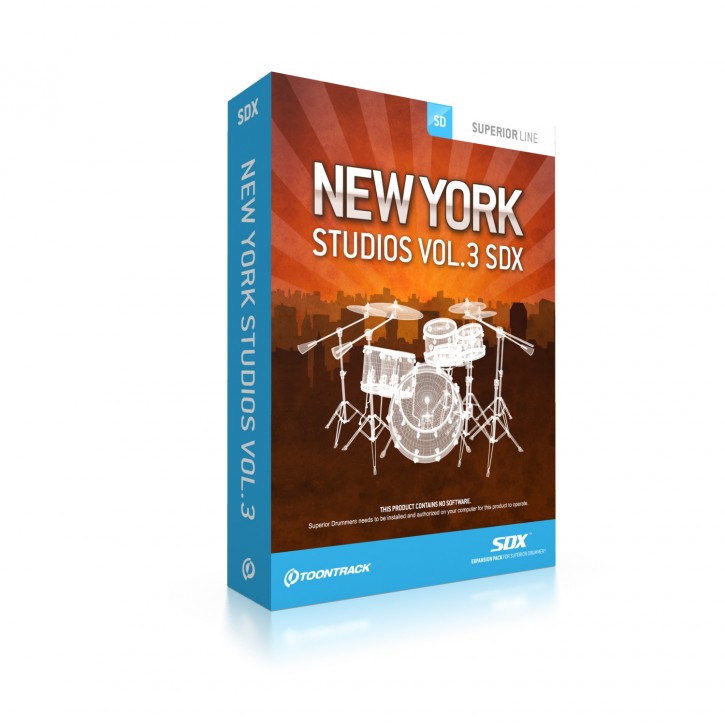 Toontrack SDX New York Studios Vol.3