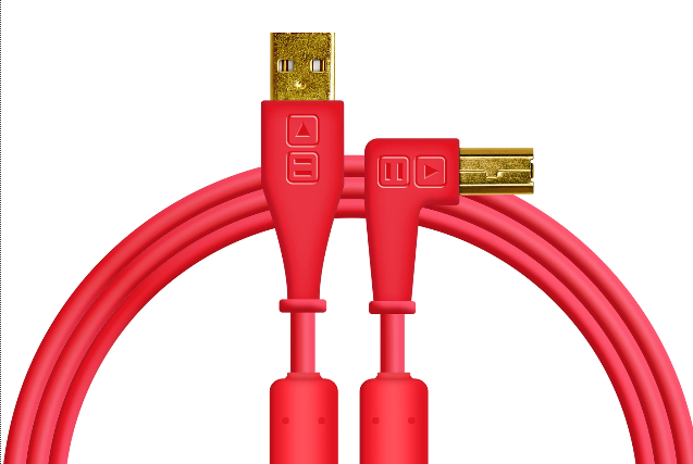 DJ TechTools Chroma Cable red Right-Angled