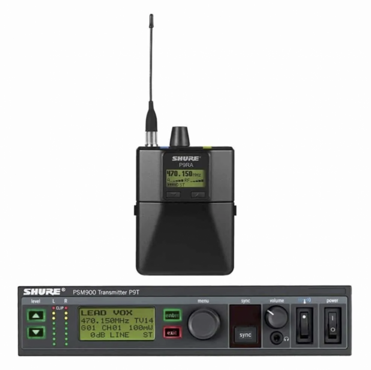 Shure PSM 900 In-Ear Monitoring System - P9T Racksender & P9RA+ Taschenempfänger