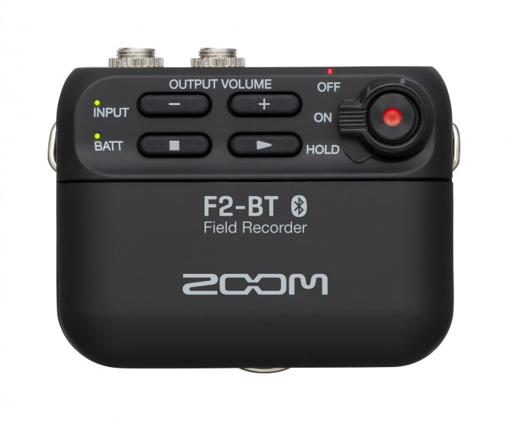 Zoom F2 BT Field Recorder und Lavalier-Mikrofon schwarz