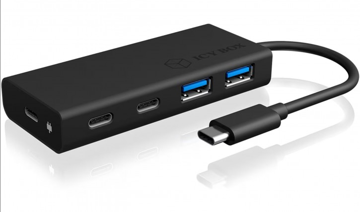 USB-Hub USB-C  4 Port 2 x USB-C + 2 x USB-A