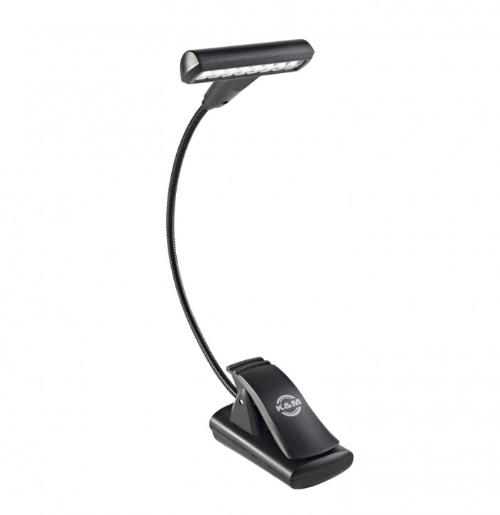 K&M 12247 T-Model LED Notenpultleuchte - schwarz
