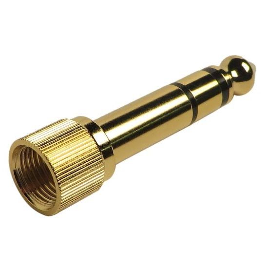 Sennheiser Adapter 3,5mm - 6.3 schraubbar, goldig zu HD 25