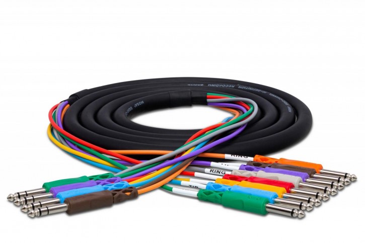Hosa STP-800 1/4 in TRS to Dual 1/4 in TS 2m