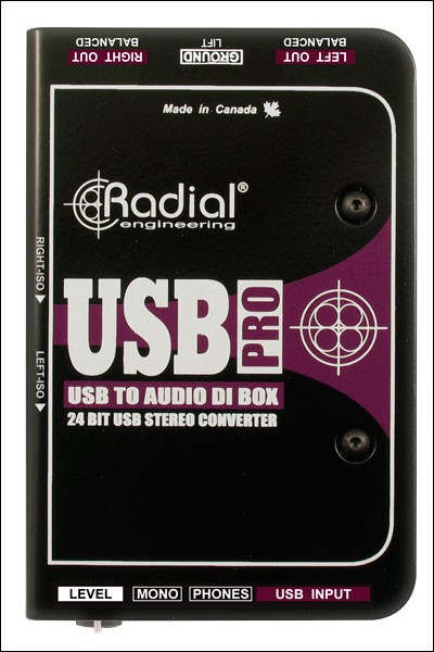 Radial Engineering USB-Pro™ Stereo USB Laptop DI