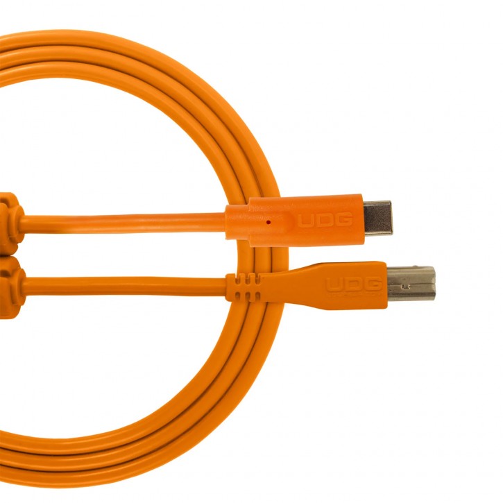 UDG AUDIO CABLE USB 2.0 C-B BLK Orange 1.5m