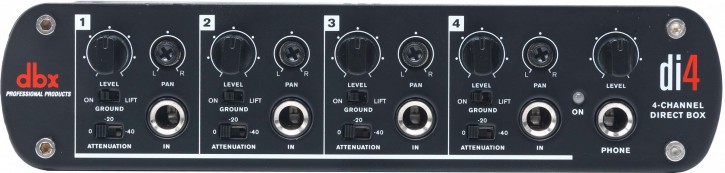 dbx di4 active 4 Channel Di Box mit Mixer