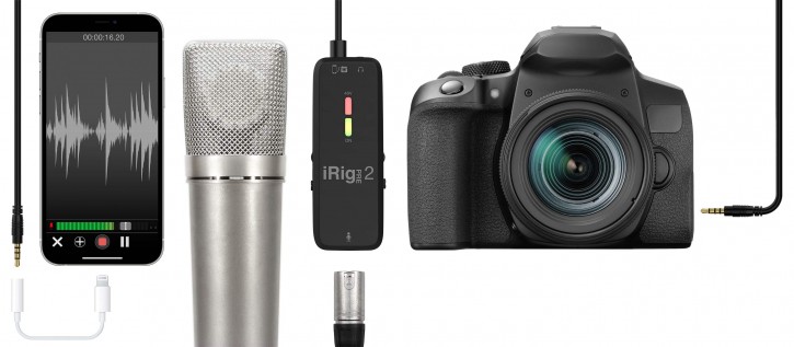 IK Multimedia  iRig PRE 2 Mobile XLR Mic In