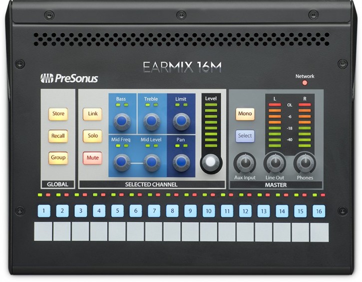 PRESONUS EarMix 16M - AVB Personal Monitor Mixer