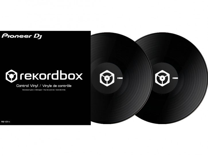 Pioneer RB-VD2-K  2 x Rekordbox Control-Vinyl / Schwarz