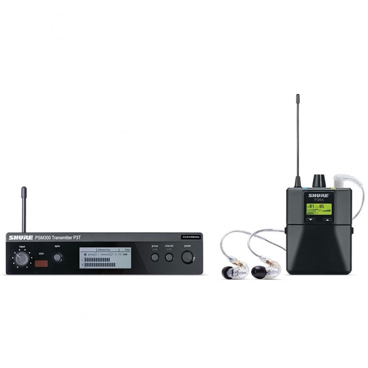 Shure PSM 300 - P3TRA215CL In-Ear Monitoring Komplettsystem SE215