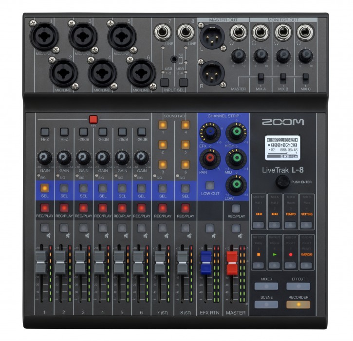 Zoom LiveTrak L-8
