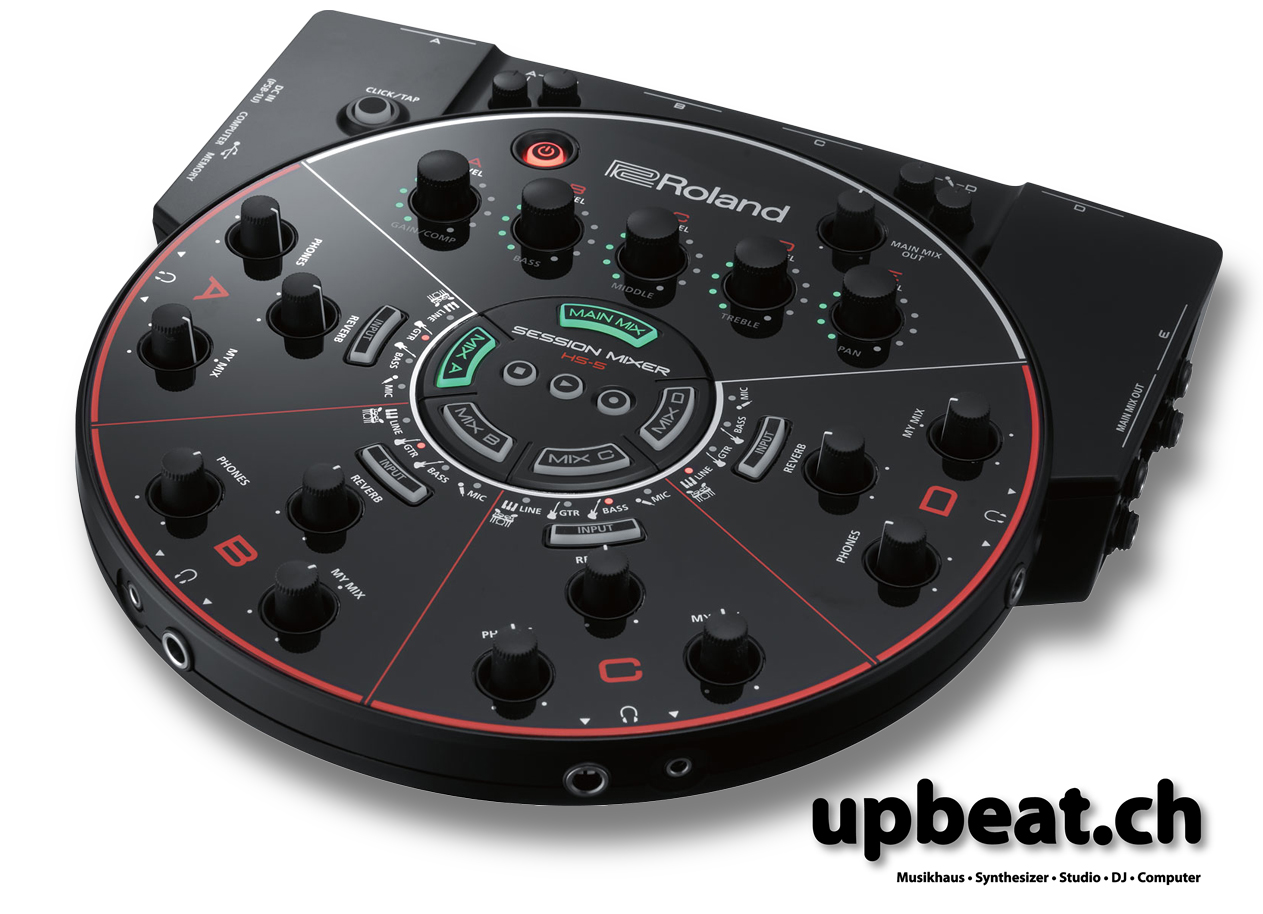 Roland HS5 Digitaler Mixer für das Spielen und Üben mit Kopfhörern
