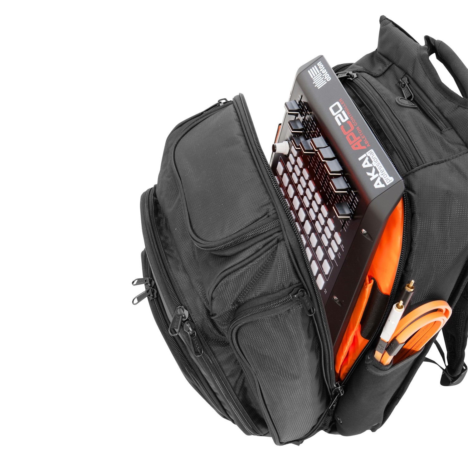 UDG U9101BL/OR - Ultimate DIGI Backpack Black/Orange Inside-