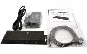 Exsys 4-Port USB 3 Hub