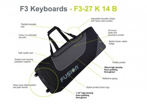 Fusion Bag Keyboard 16 (76 - 88 Tasten) schwarz