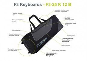 Fusion Bag Keyboard 12 (61-76 Tasten) schwarz