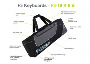 Fusion Bag Keyboard 6 (61-76 Tasten) schwarz