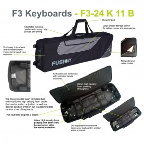 Fusion Bag Keyboard 11 (61-76 Tasten) schwarz