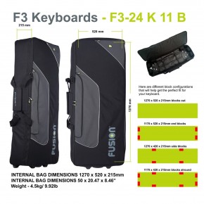 Fusion Bag Keyboard 11 (61-76 Tasten) schwarz