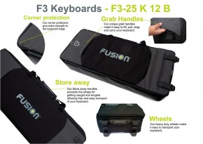 Fusion Bag Keyboard 12 (61-76 Tasten) schwarz