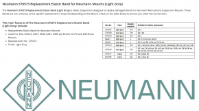 Neumann Ersatzgummi 576573 für U87