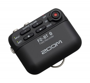 Zoom F2 BT Field Recorder und Lavalier-Mikrofon weiss