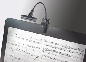 K&M 12247 T-Model LED Notenpultleuchte - schwarz