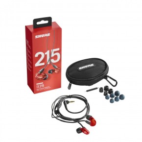 Shure SE215-RD - Sound Isolating Ohrhörer