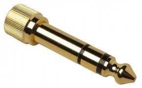 Sennheiser Adapter 3,5mm - 6.3 schraubbar, goldig zu HD 25